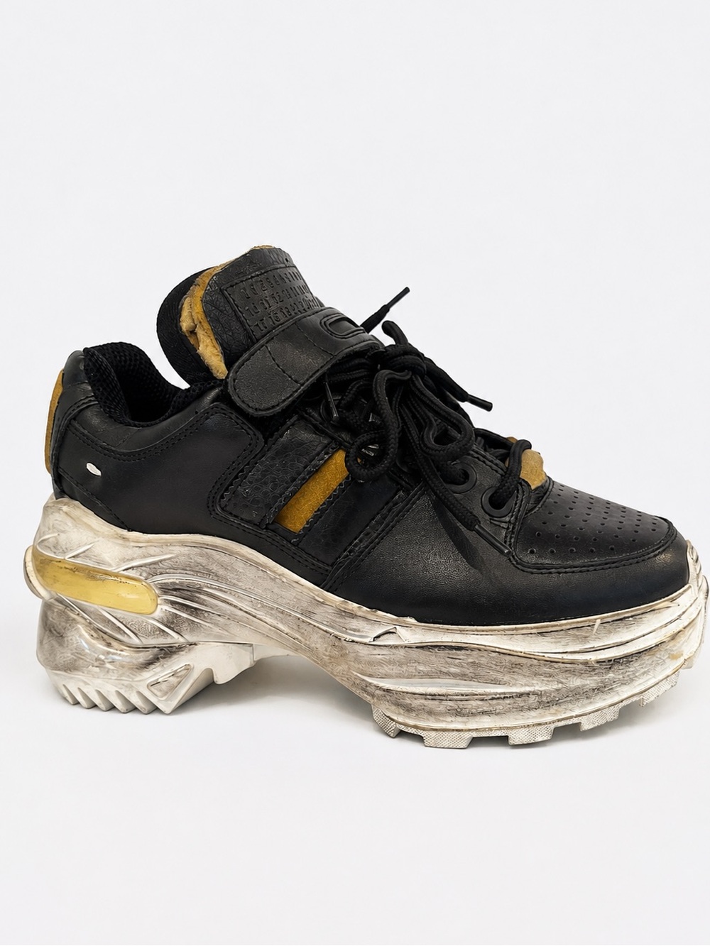 Maison Margiela Retro Fit Distressed Chunky Sneakers Black EU 38 Star Trek